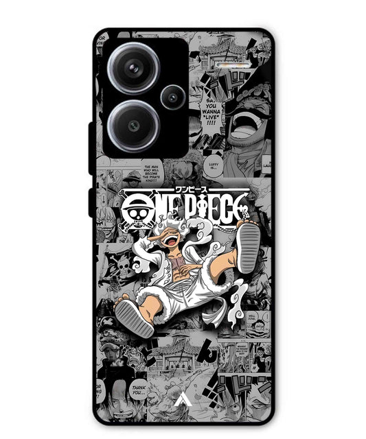 Onepiece luffy 01 Anime Metal Back Cover Phone Case for Xiaomi Redmi Note 13 Pro Plus