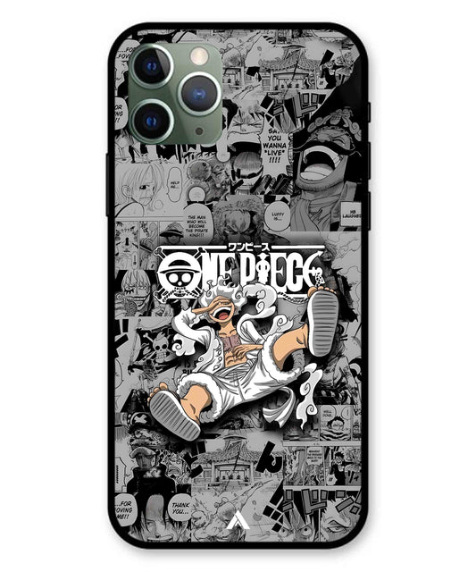 Onepiece luffy 01 Anime Metal Back Cover Phone Case for iPhone 11 Pro