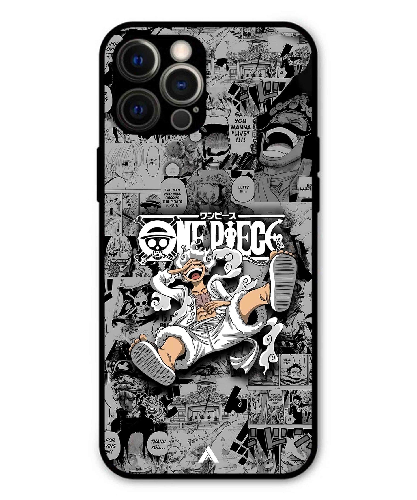 Onepiece luffy 01 Anime Metal Back Cover Phone Case for iPhone 12 Pro Max