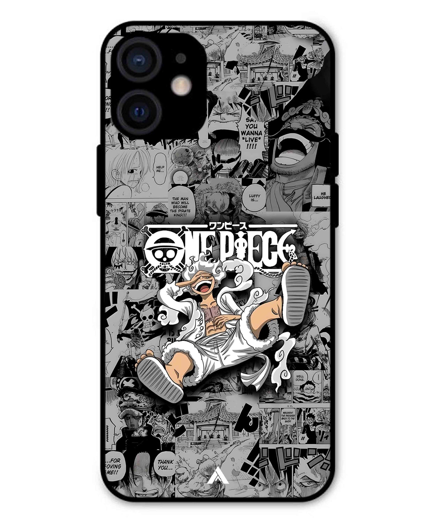Onepiece luffy 01 Anime Metal Back Cover Phone Case for iPhone 13 Mini