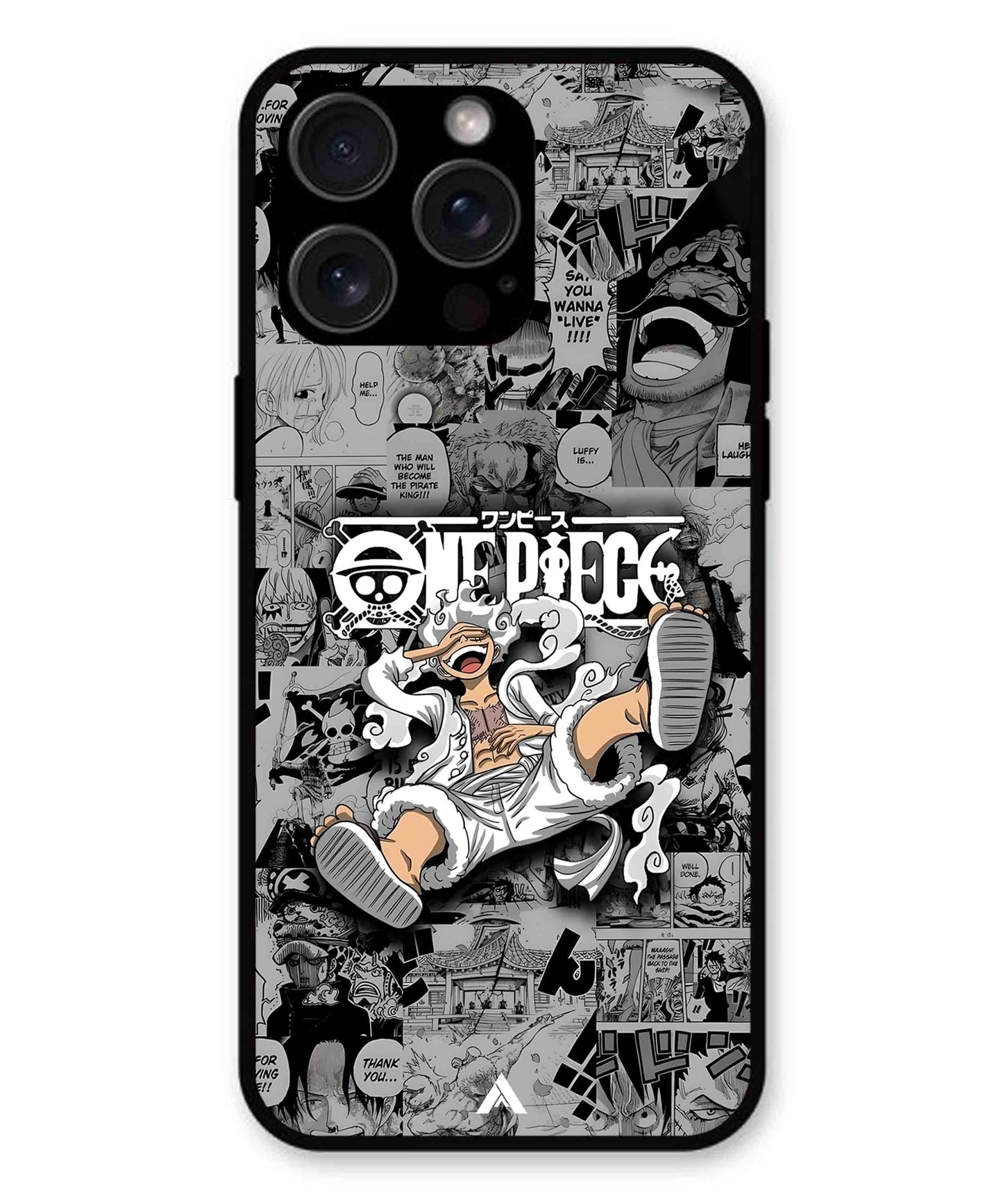 Onepiece luffy 01 Anime Metal Back Cover Phone Case for iPhone 13 Pro Max
