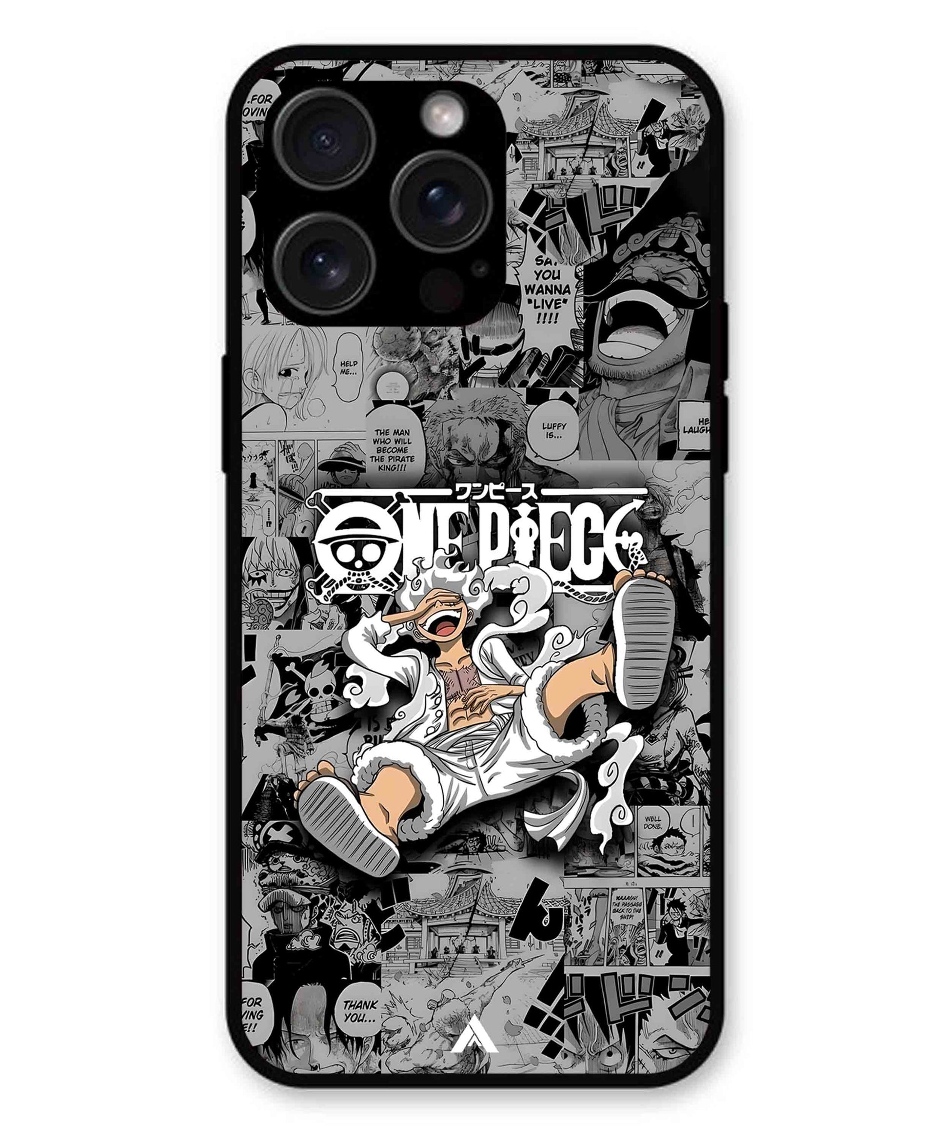Onepiece luffy 01 Anime Metal Back Cover Phone Case for iPhone 13 Pro Max