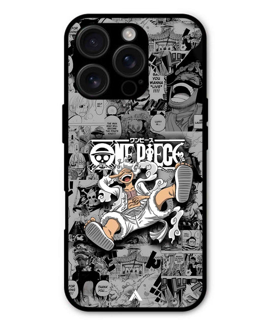 Onepiece luffy 01 Anime Metal Back Cover Phone Case for iPhone 13 Pro