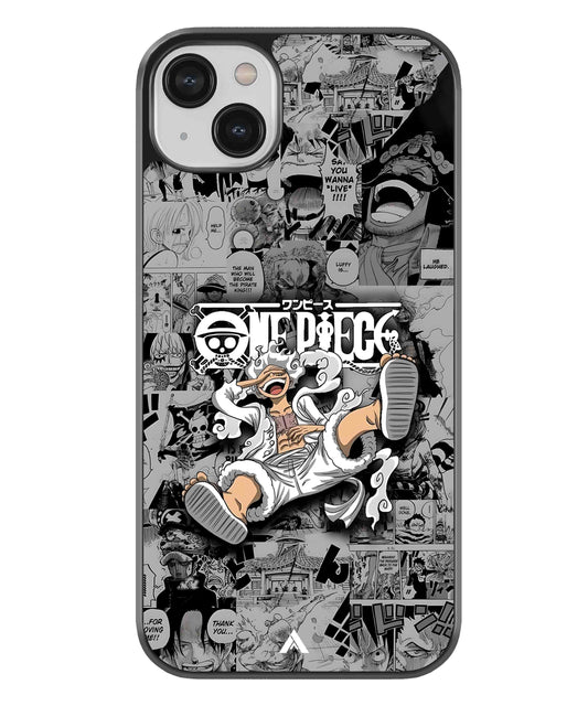 Onepiece luffy 01 Anime Metal Back Cover Phone Case for iPhone 13