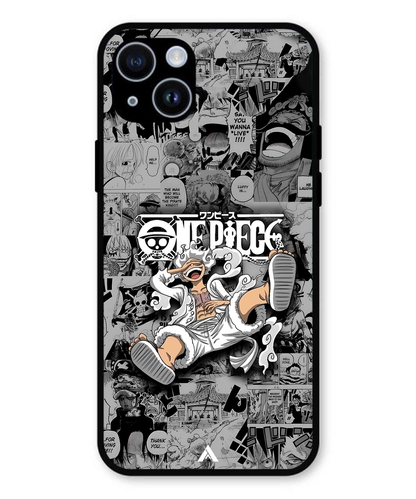 Onepiece luffy 01 Anime Metal Back Cover Phone Case for iPhone 14 Plus