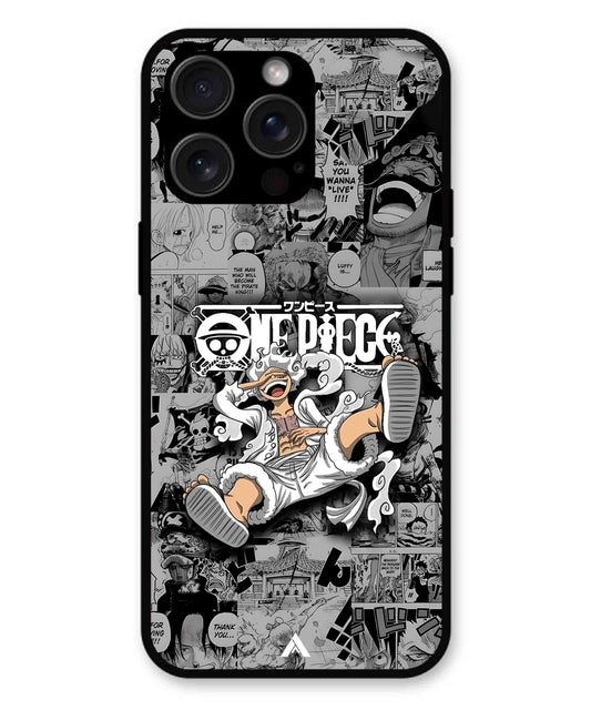 Onepiece luffy 01 Anime Metal Back Cover Phone Case for iPhone 14 Pro Max