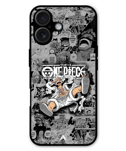 Onepiece luffy 01 Anime Metal Back Cover Phone Case for iPhone 16 Plus