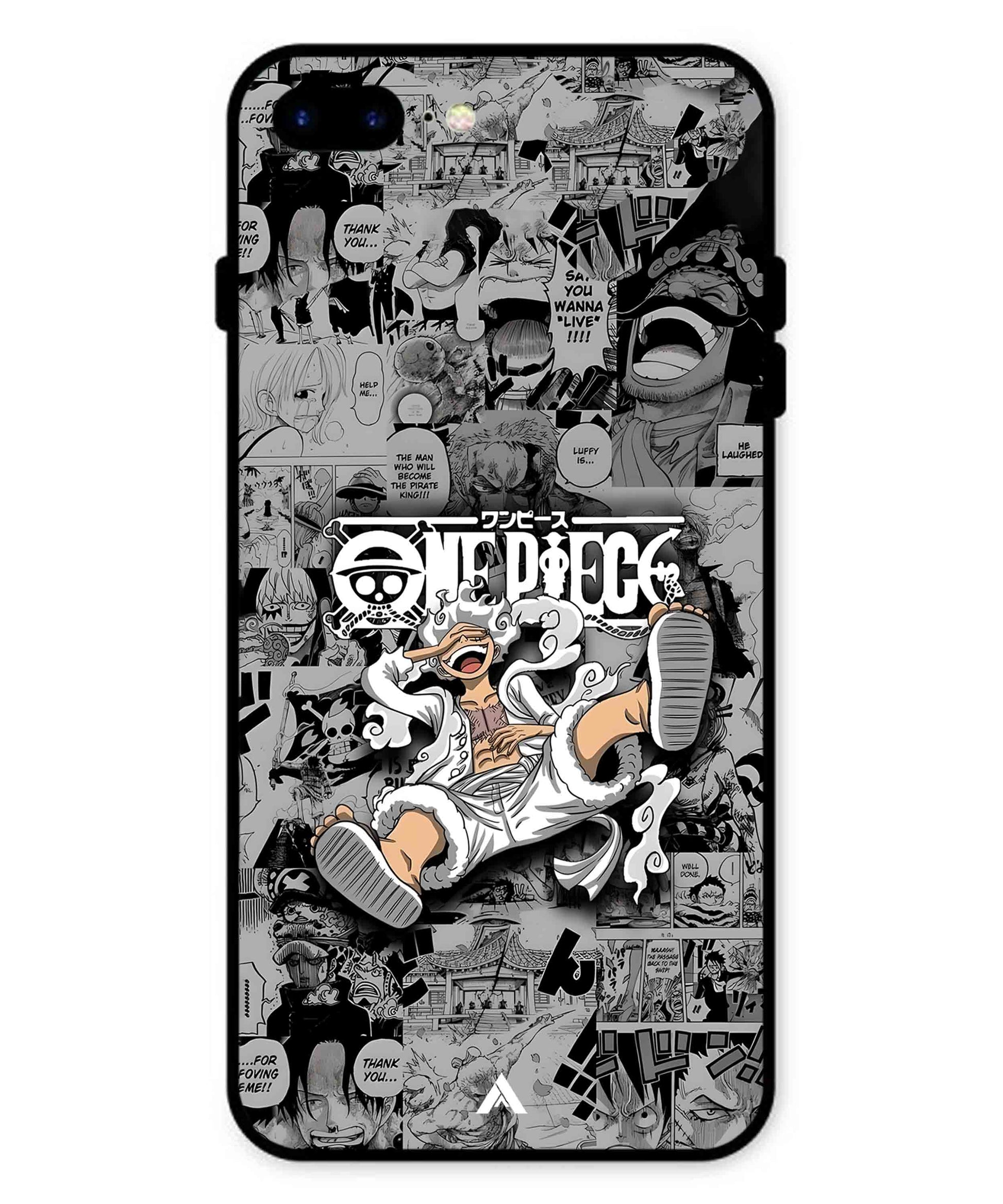 Onepiece luffy 01 Anime Metal Back Cover Phone Case for iPhone 7 Plus