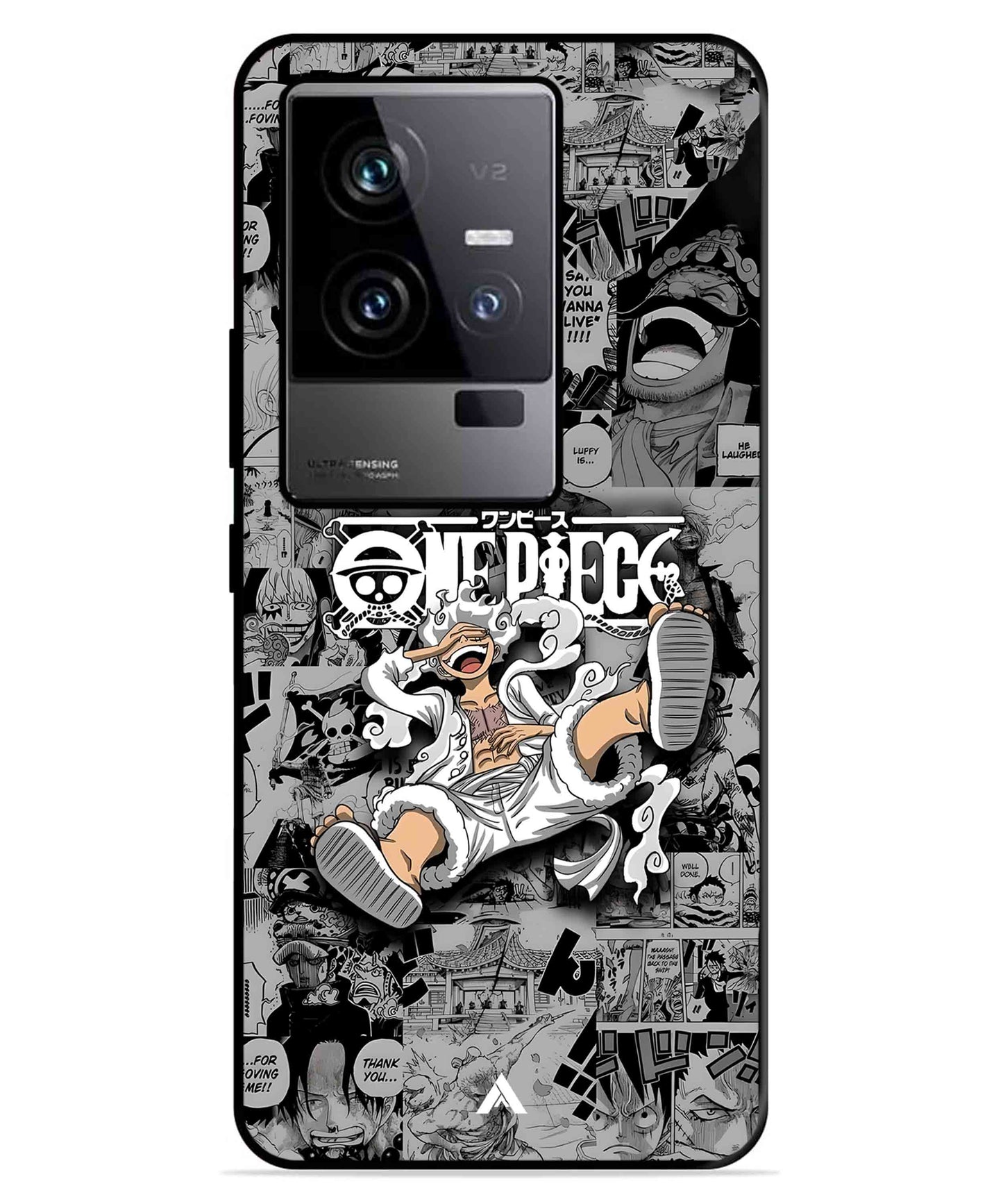 Onepiece luffy 01 Anime Metal Back Cover Phone Case for iQOO 11