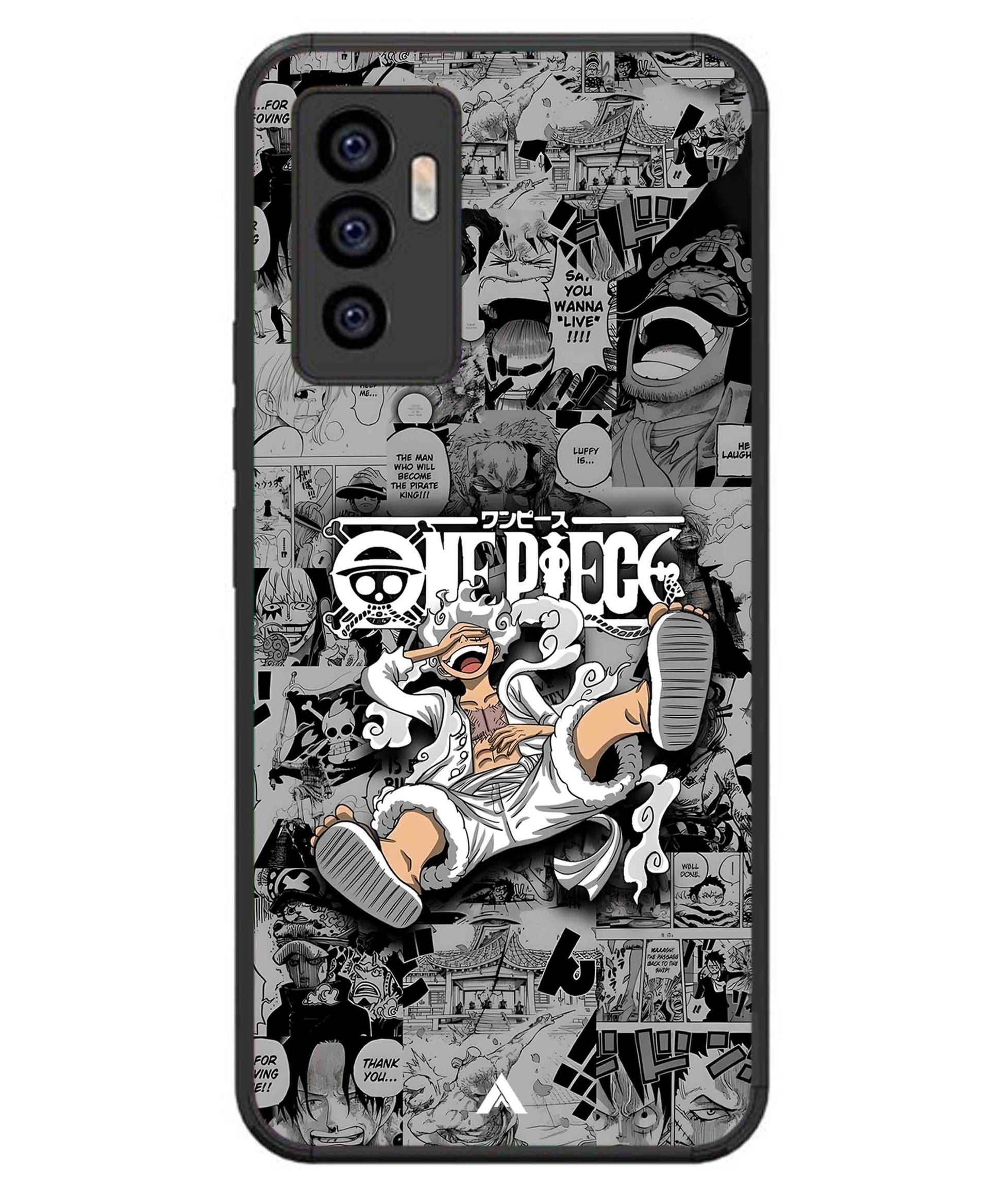 Onepiece luffy 01 Anime Metal Back Cover Phone Case for iQOO Z6