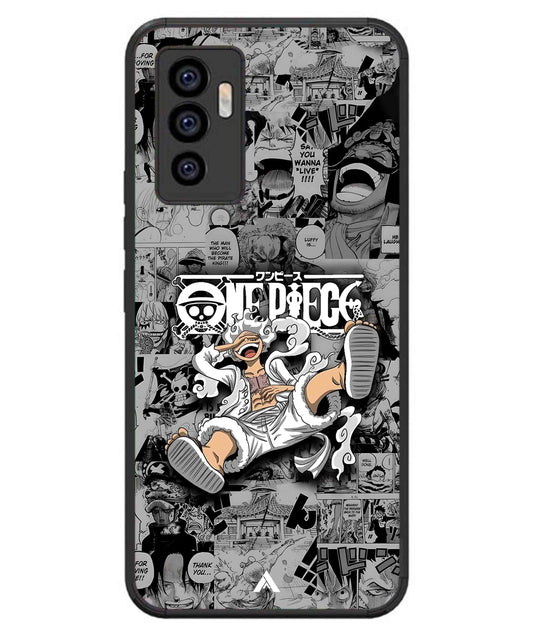 Onepiece luffy 01 Anime Metal Back Cover Phone Case for iQOO Z6