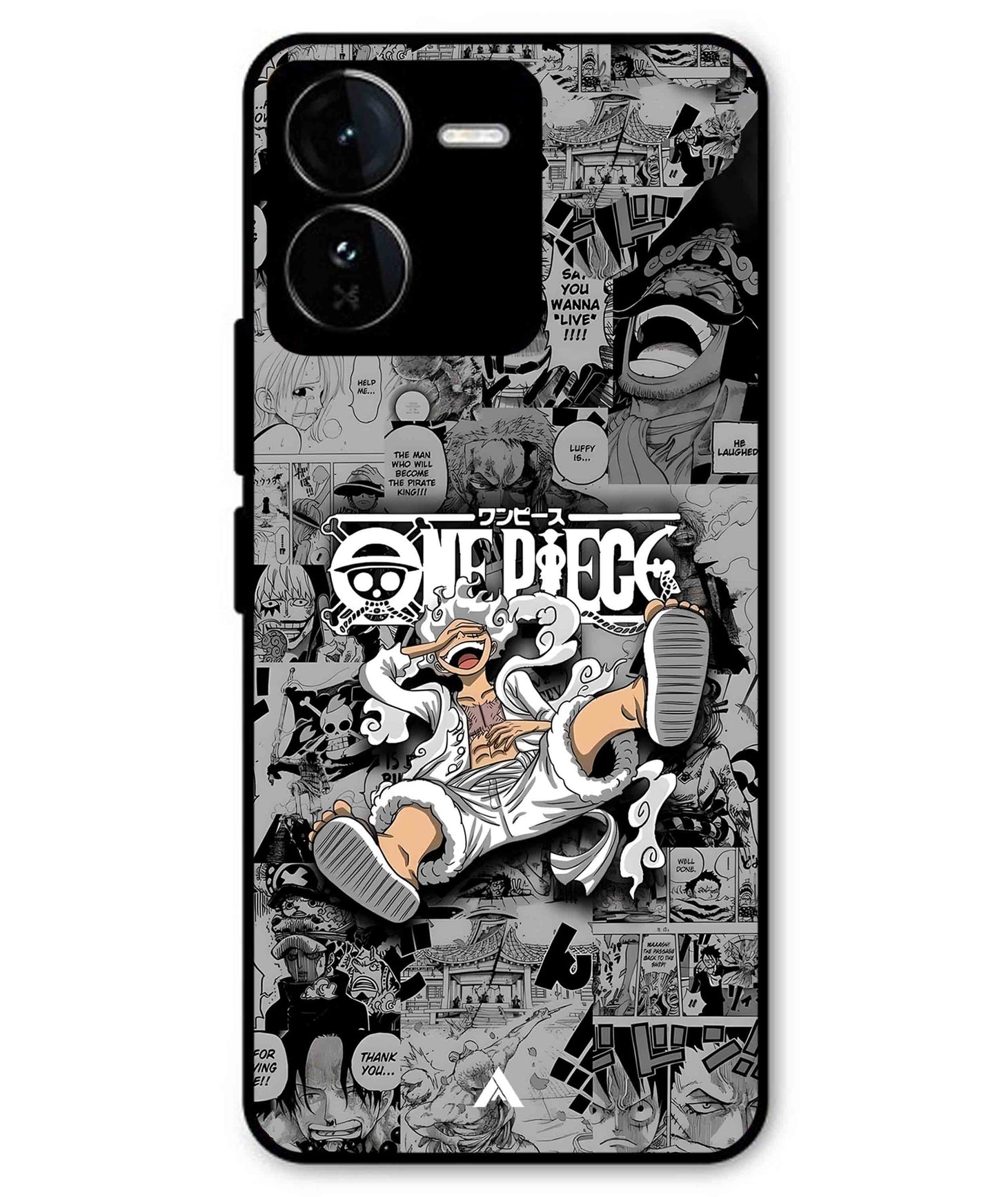 Onepiece luffy 01 Anime Metal Back Cover Phone Case for iQOO Z9
