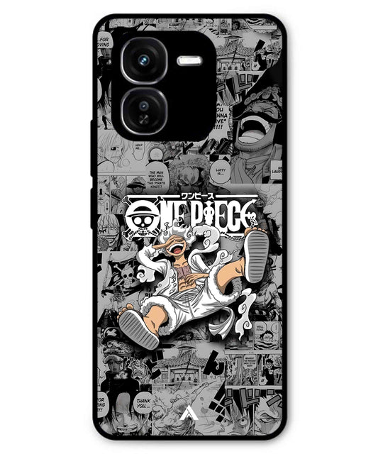 Onepiece luffy 01 Anime Metal Back Cover Phone Case for iQOO Z9x