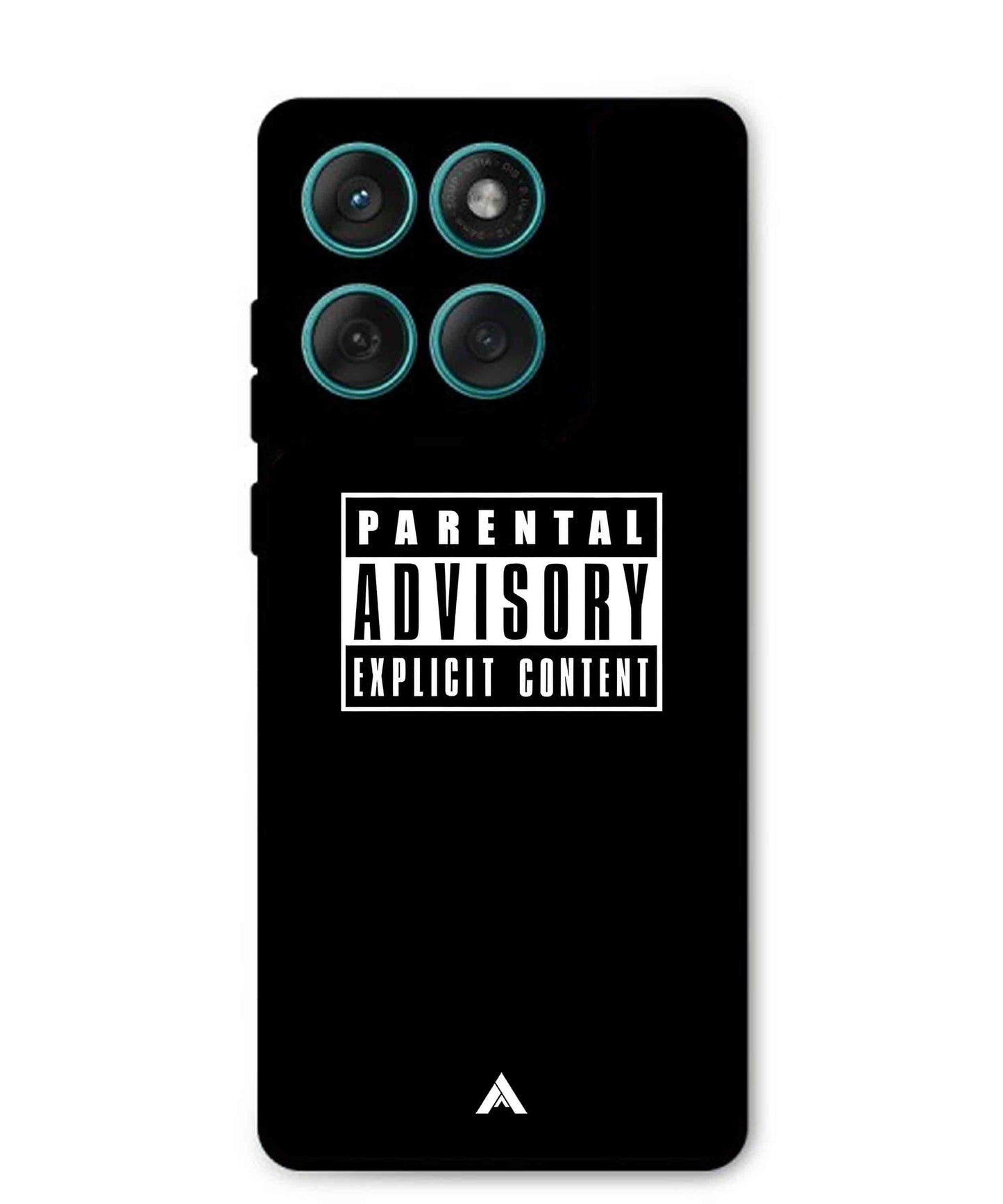 Parental Advisory Metal Back Cover Phone Case for Moto Edge 60 Fusion