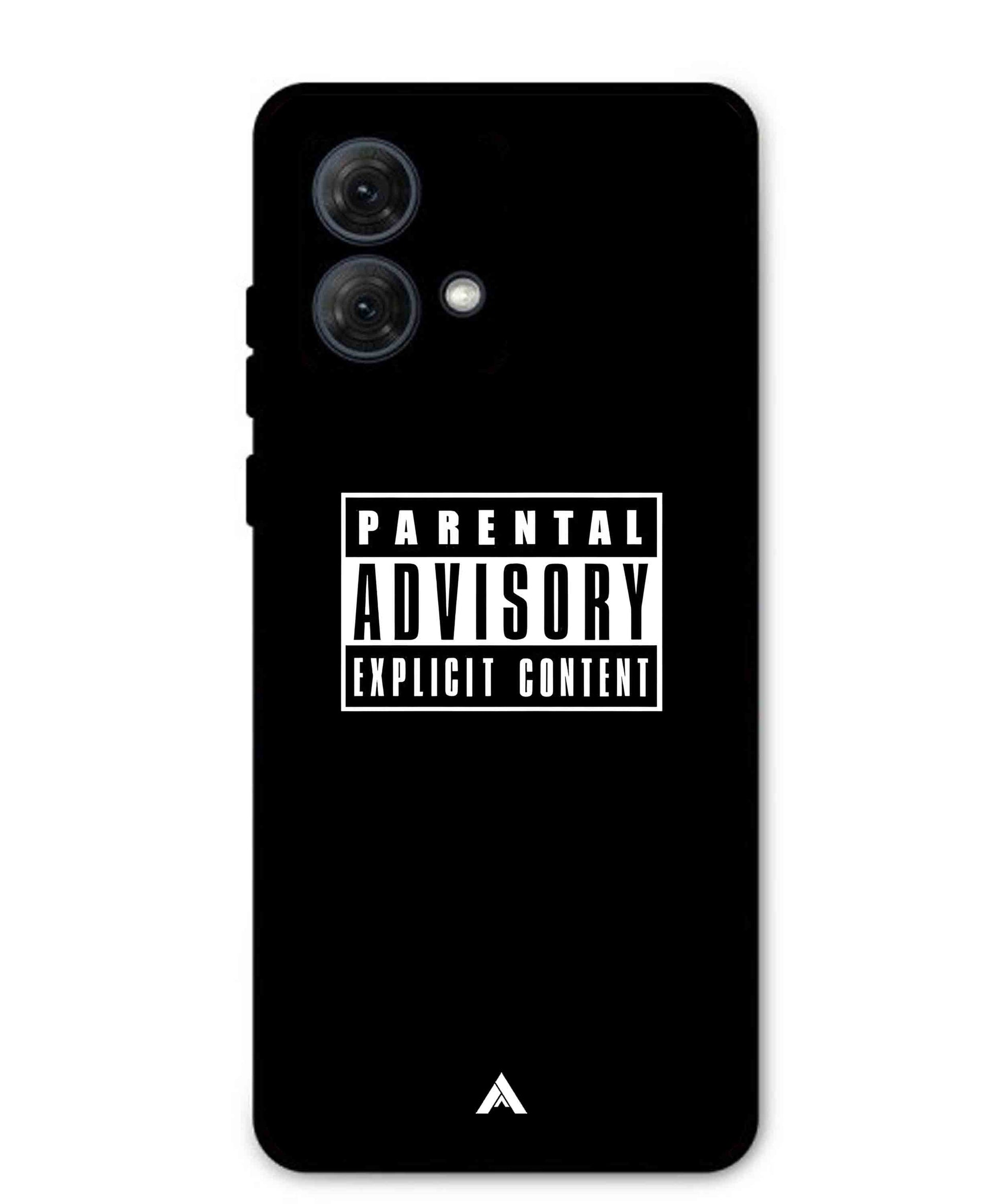 Parental Advisory Metal Back Cover Phone Case for Moto G84