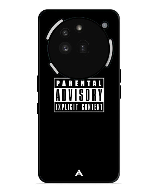 Parental Advisory Metal Back Cover Phone Case for Nothing Phone 3a Pro