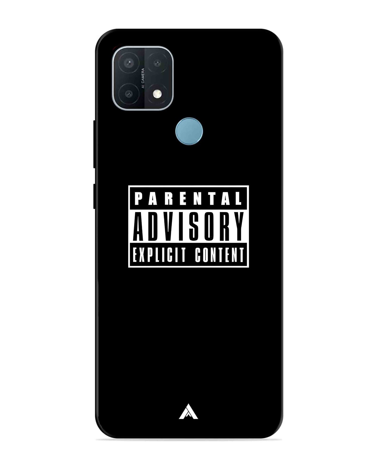 Parental Advisory Metal Back Cover Phone Case for OPPO A15