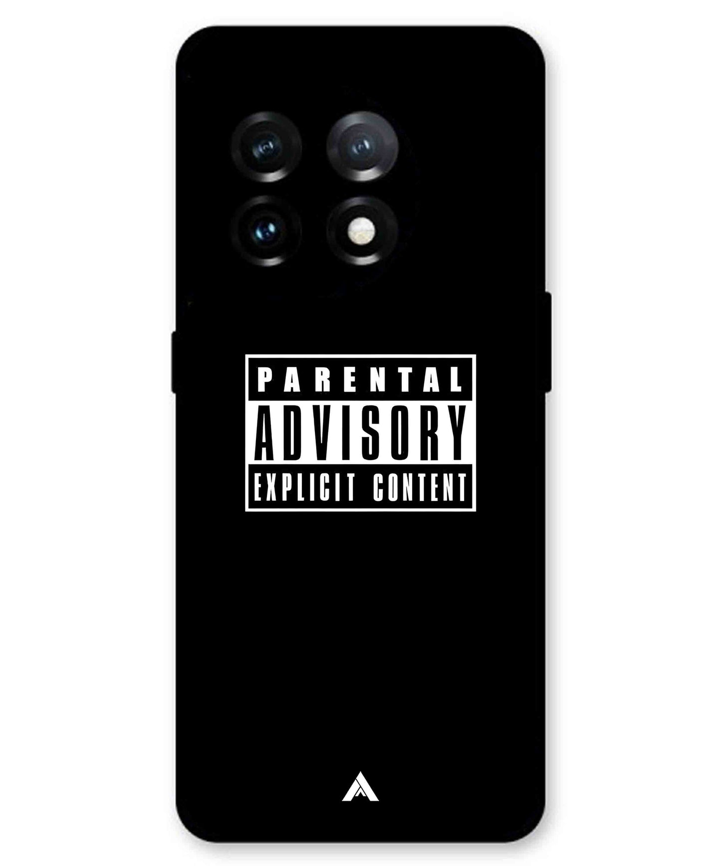 Parental Advisory Metal Back Cover Phone Case for Oneplus 11
