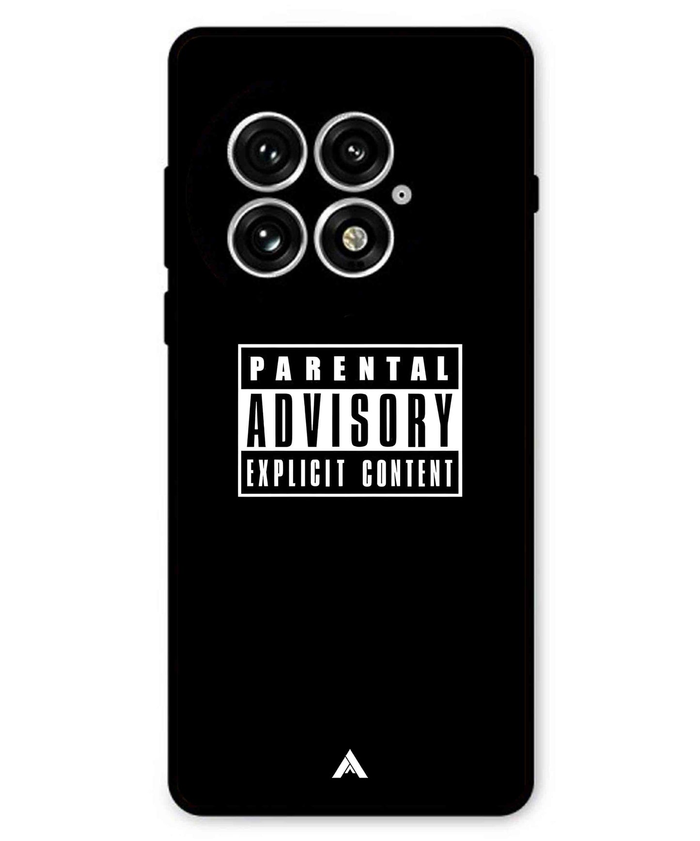 Parental Advisory Metal Back Cover Phone Case for Oneplus 13