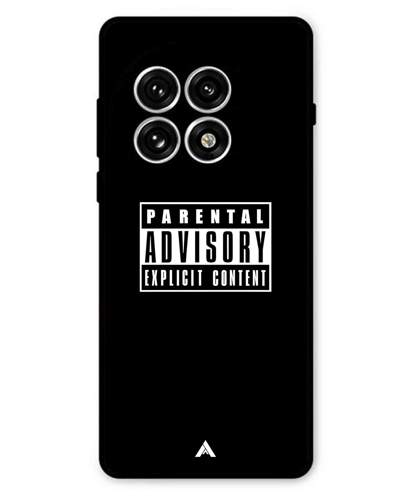Parental Advisory Metal Back Cover Phone Case for Oneplus 13R