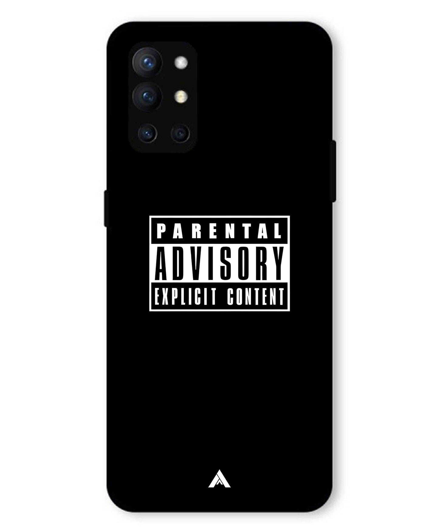 Parental Advisory Metal Back Cover Phone Case for Oneplus 9R