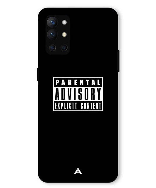 Parental Advisory Metal Back Cover Phone Case for Oneplus 9R