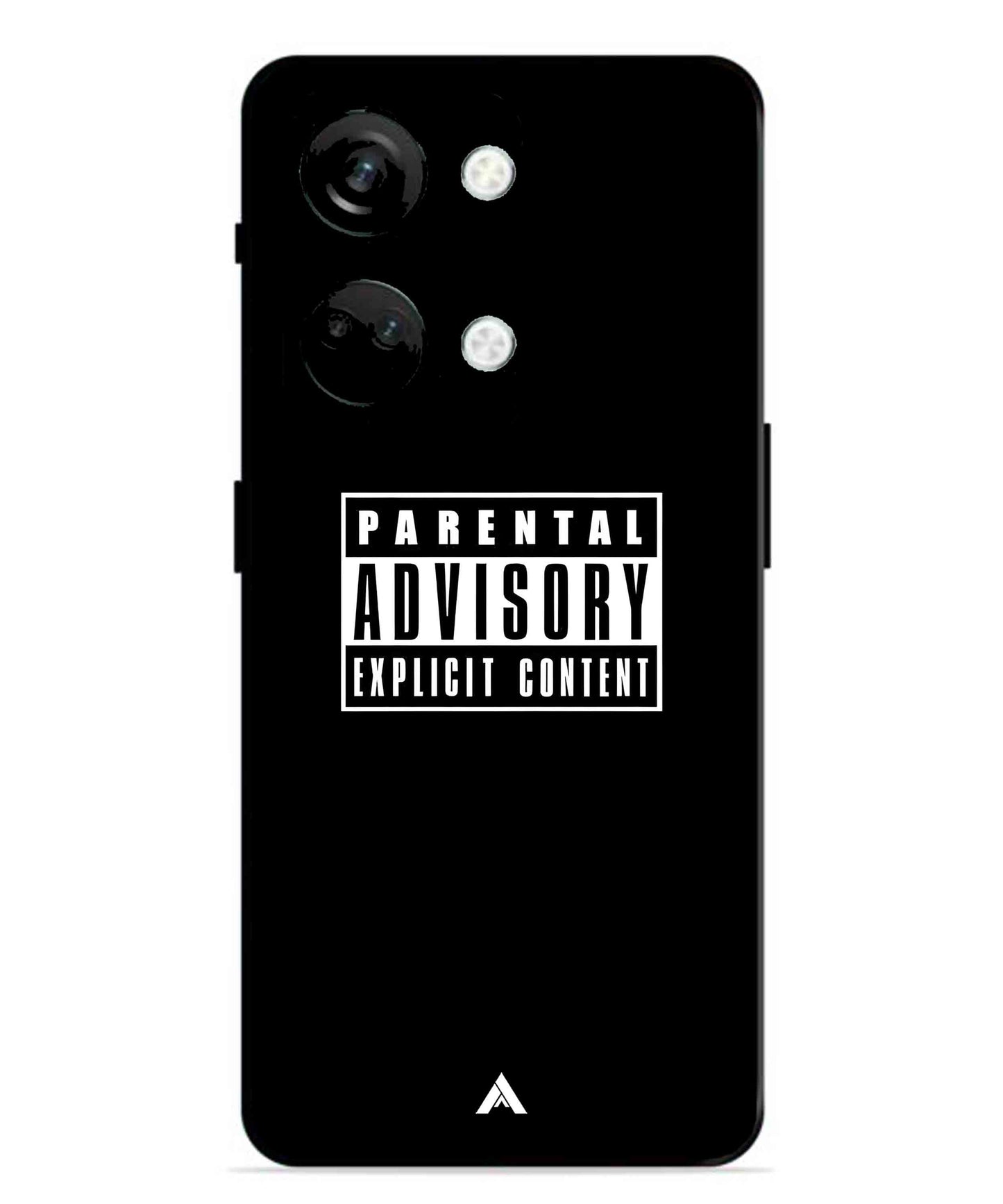 Parental Advisory Metal Back Cover Phone Case for Oneplus Nord 3