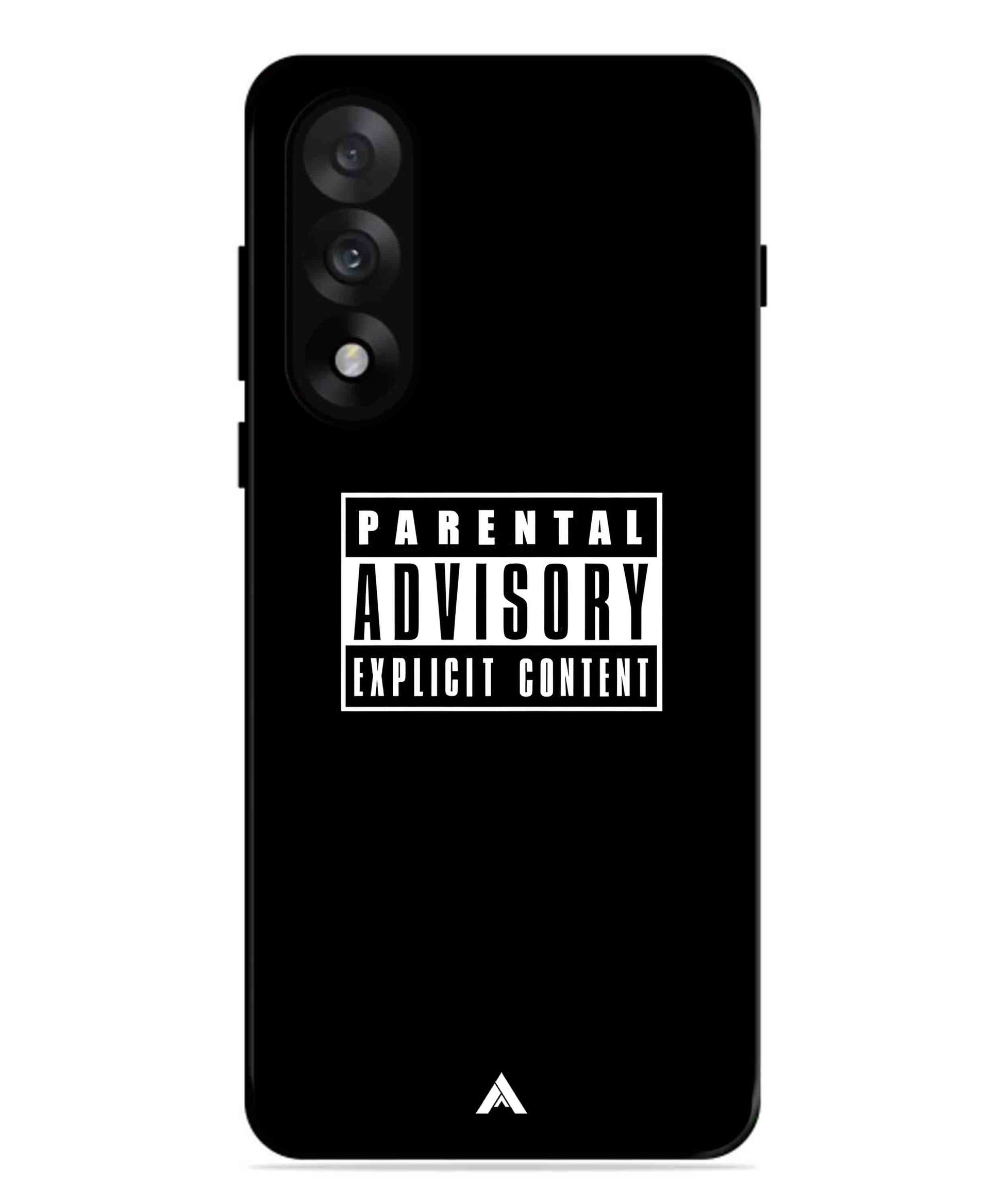 Parental Advisory Metal Back Cover Phone Case for Oneplus Nord 5