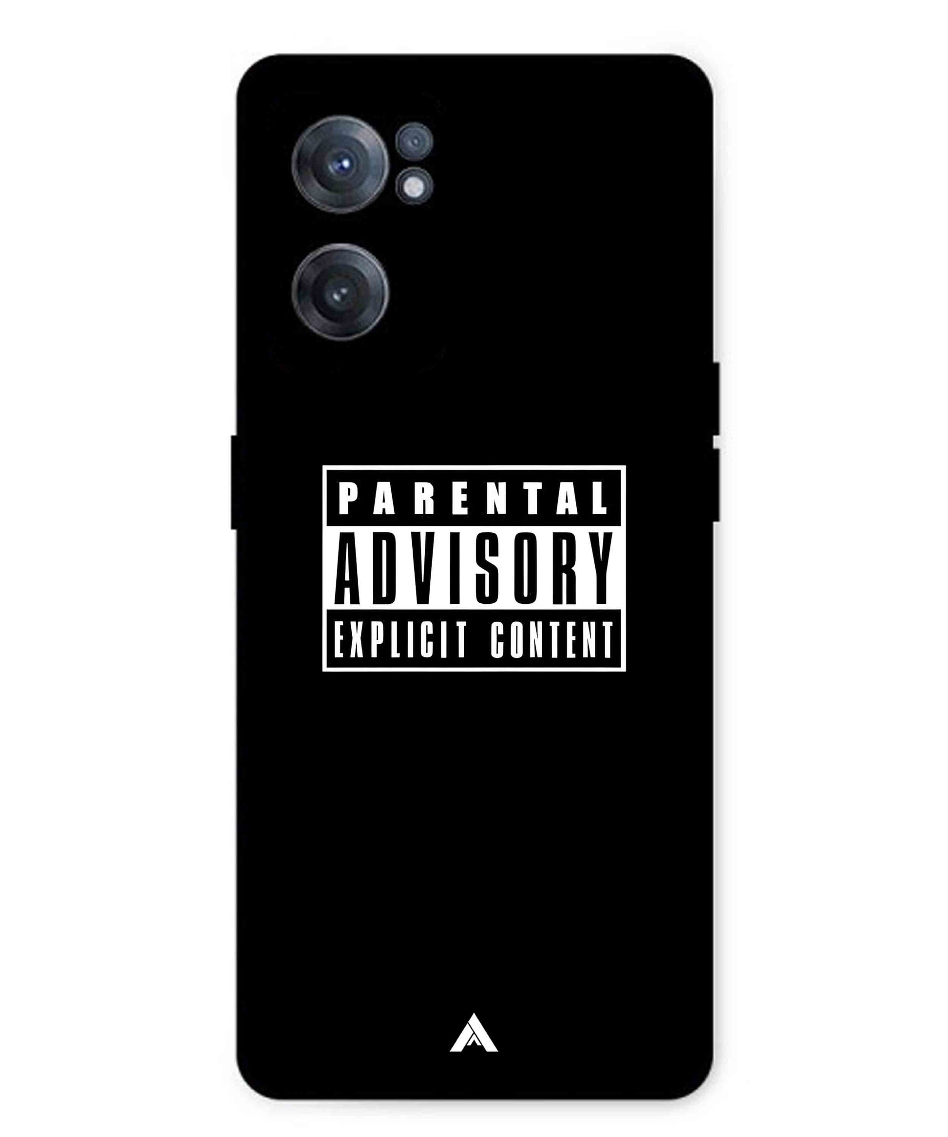 Parental Advisory Metal Back Cover Phone Case for Oneplus Nord CE 2