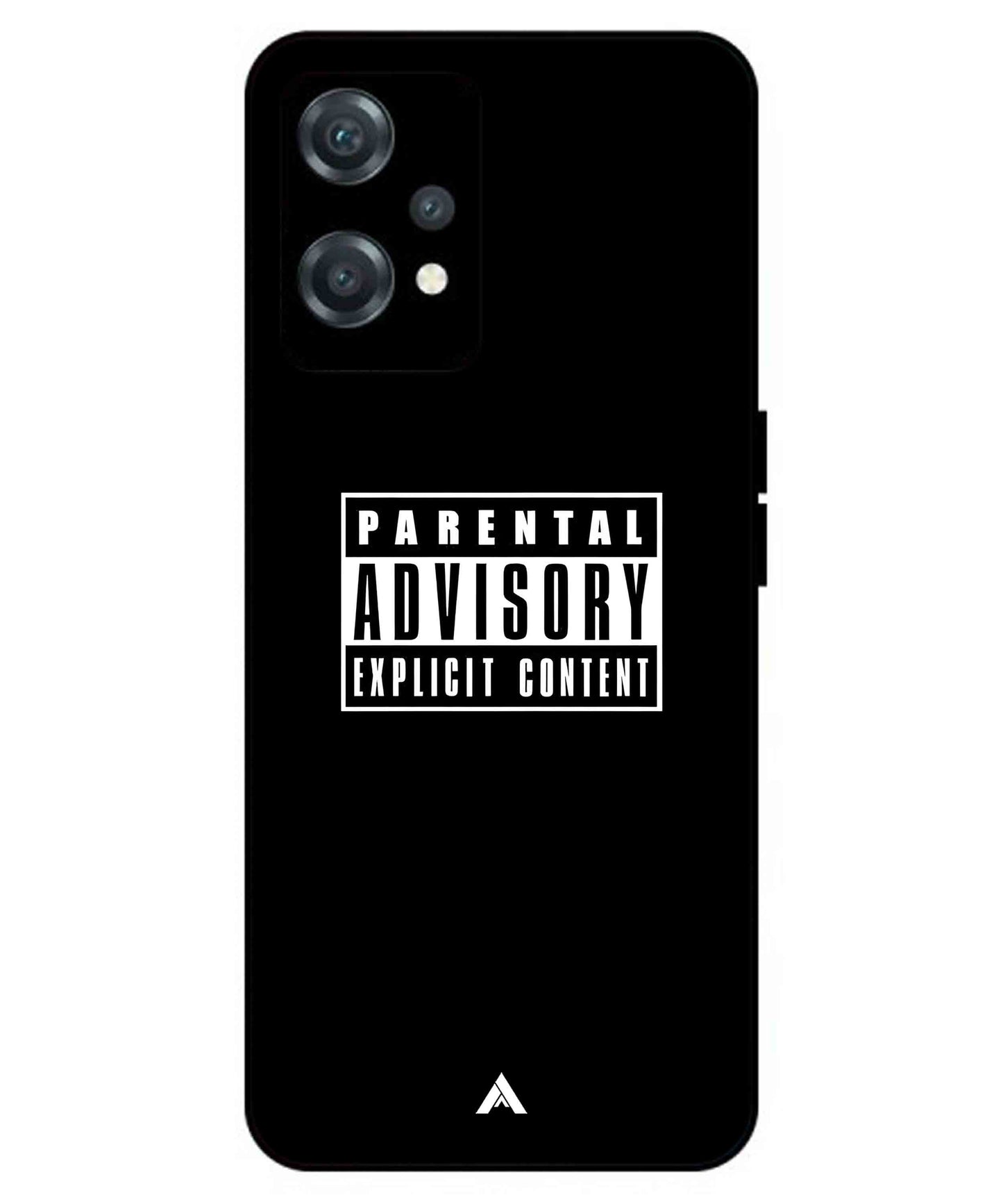 Parental Advisory Metal Back Cover Phone Case for Oneplus Nord CE 2 Lite
