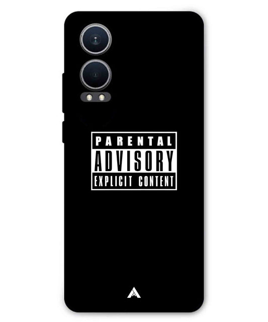 Parental Advisory Metal Back Cover Phone Case for Oneplus Nord CE 4 Lite