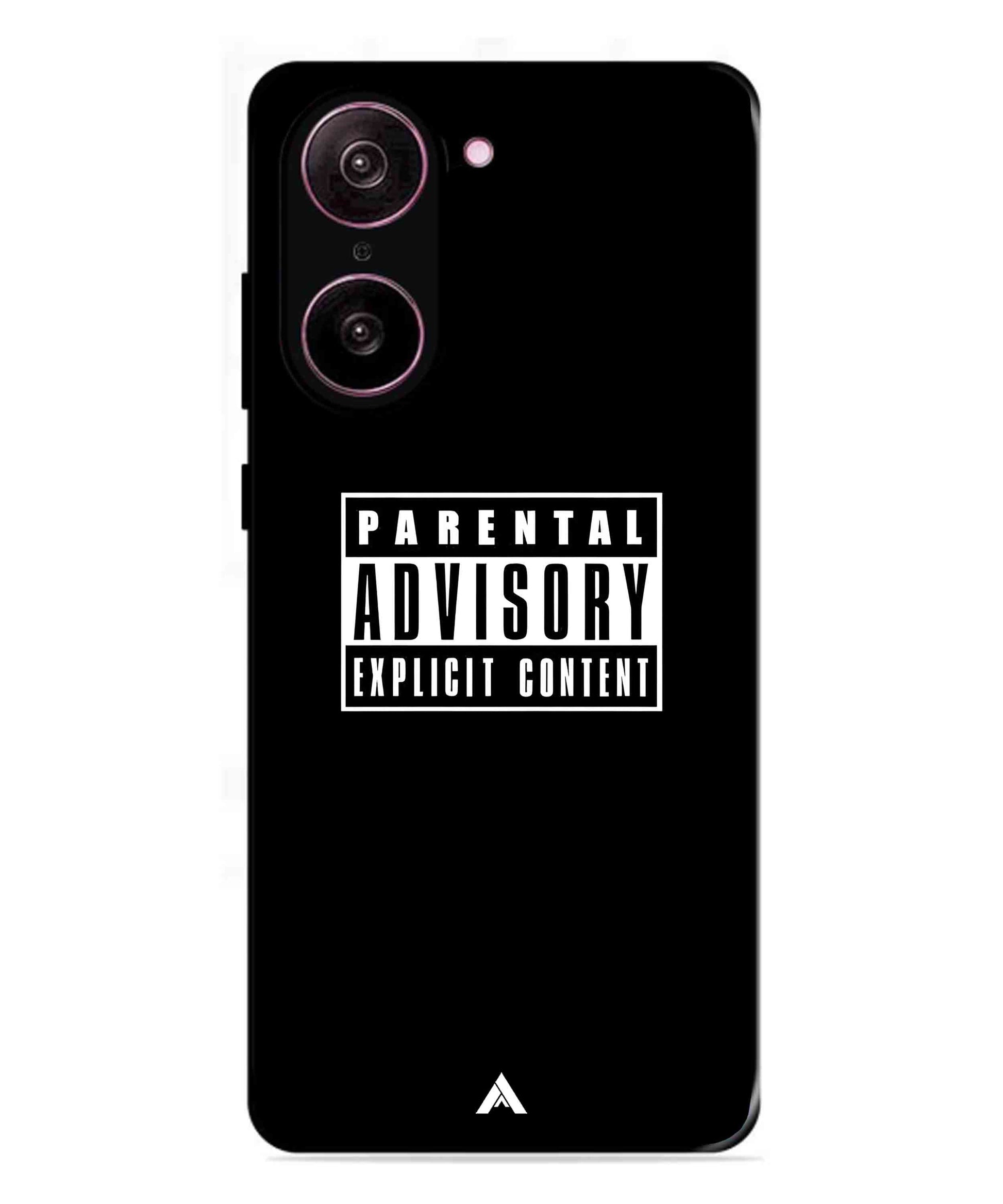 Parental Advisory Metal Back Cover Phone Case for Oneplus Nord CE 5