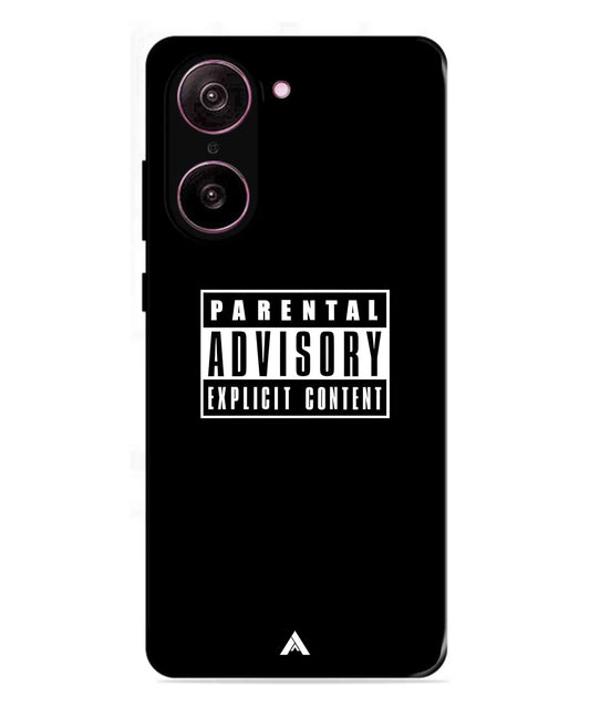 Parental Advisory Metal Back Cover Phone Case for Oneplus Nord CE 5