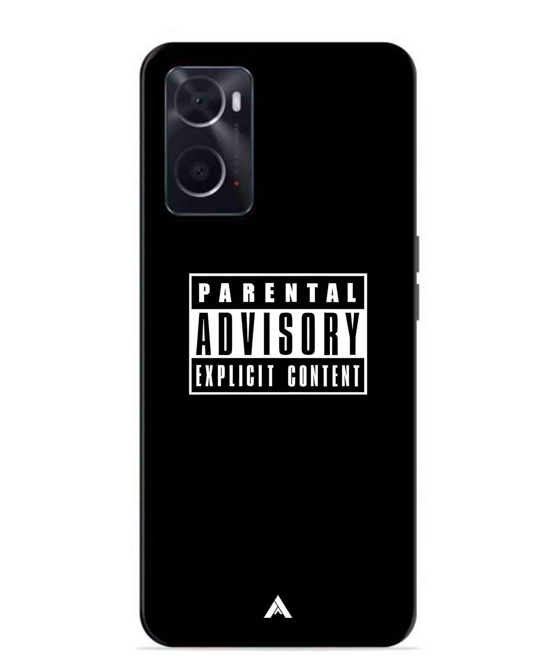 Parental Advisory Metal Back Cover Phone Case for Oppo A36