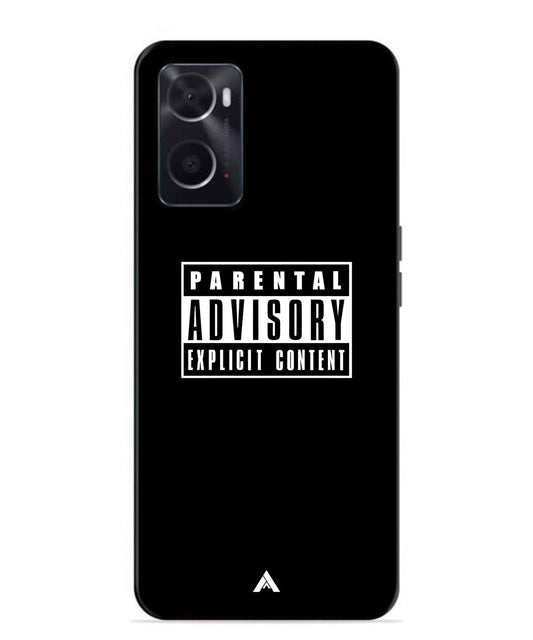 Parental Advisory Metal Back Cover Phone Case for Oppo A36