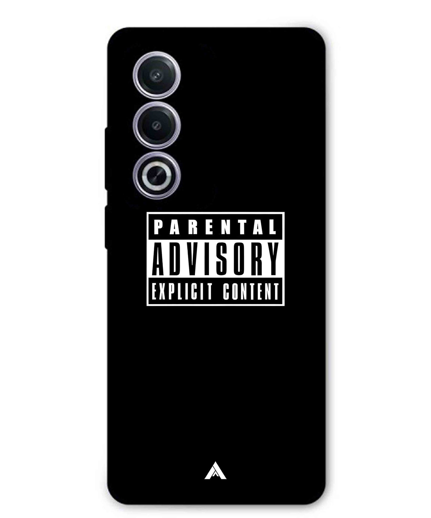 Parental Advisory Metal Back Cover Phone Case for Oppo A3 Pro