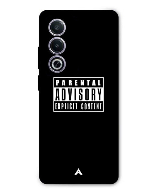 Parental Advisory Metal Back Cover Phone Case for Oppo A3 Pro