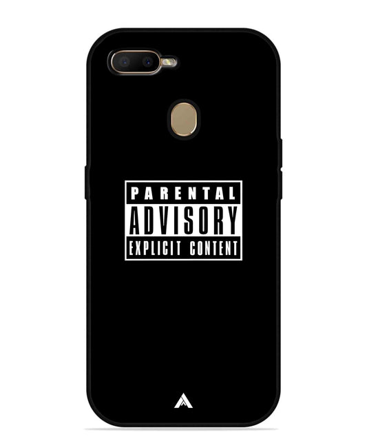 Parental Advisory Metal Back Cover Phone Case for Oppo A7