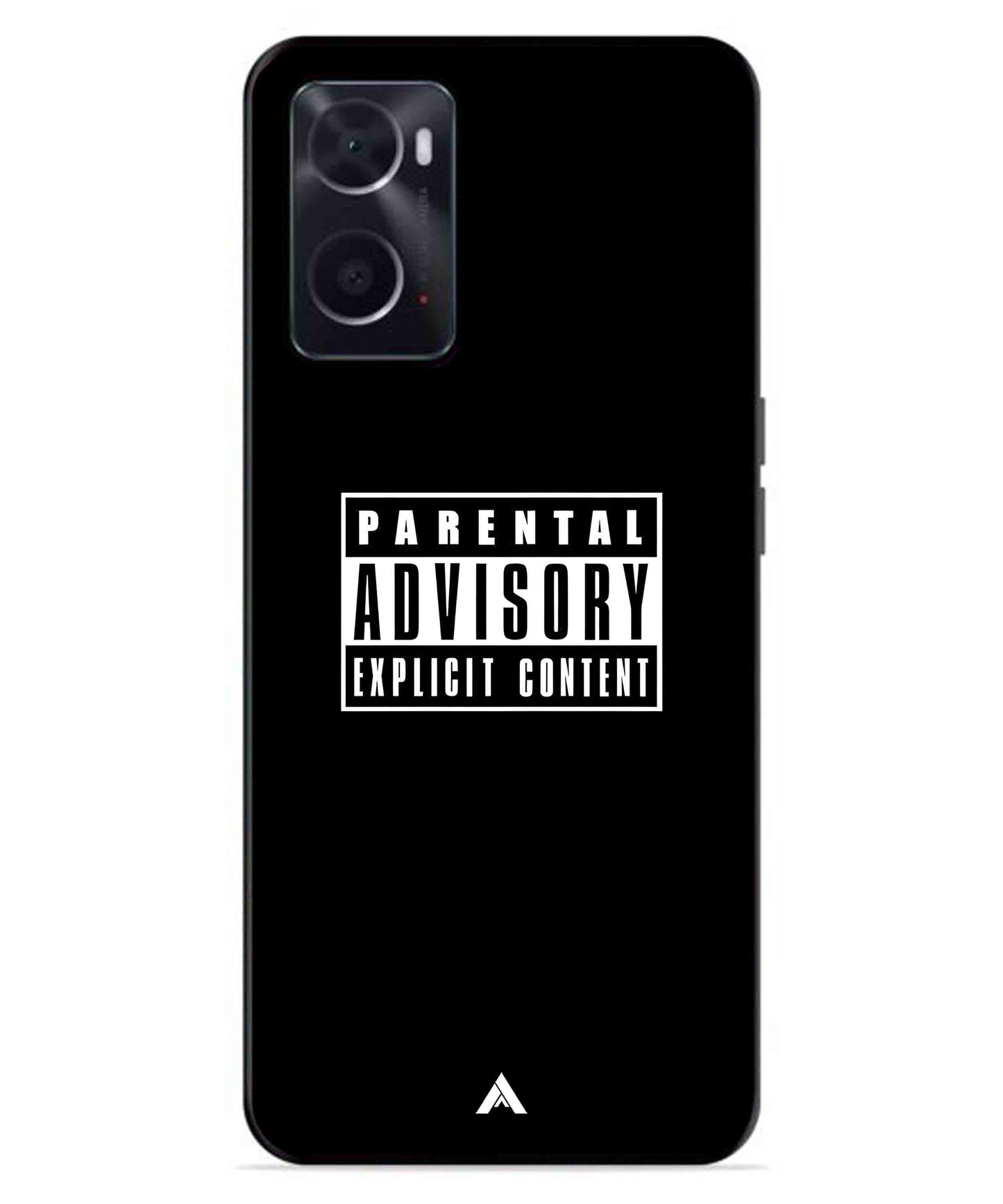 Parental Advisory Metal Back Cover Phone Case for Oppo A76