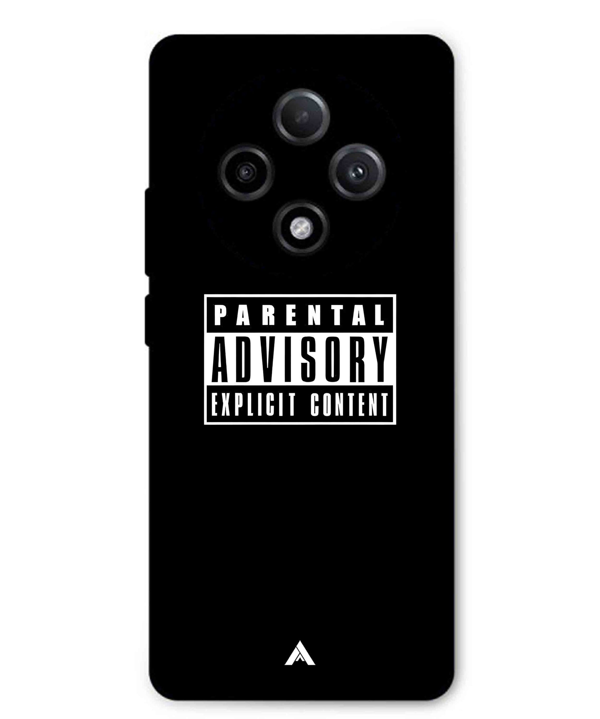 Parental Advisory Metal Back Cover Phone Case for Oppo F27 Pro Plus
