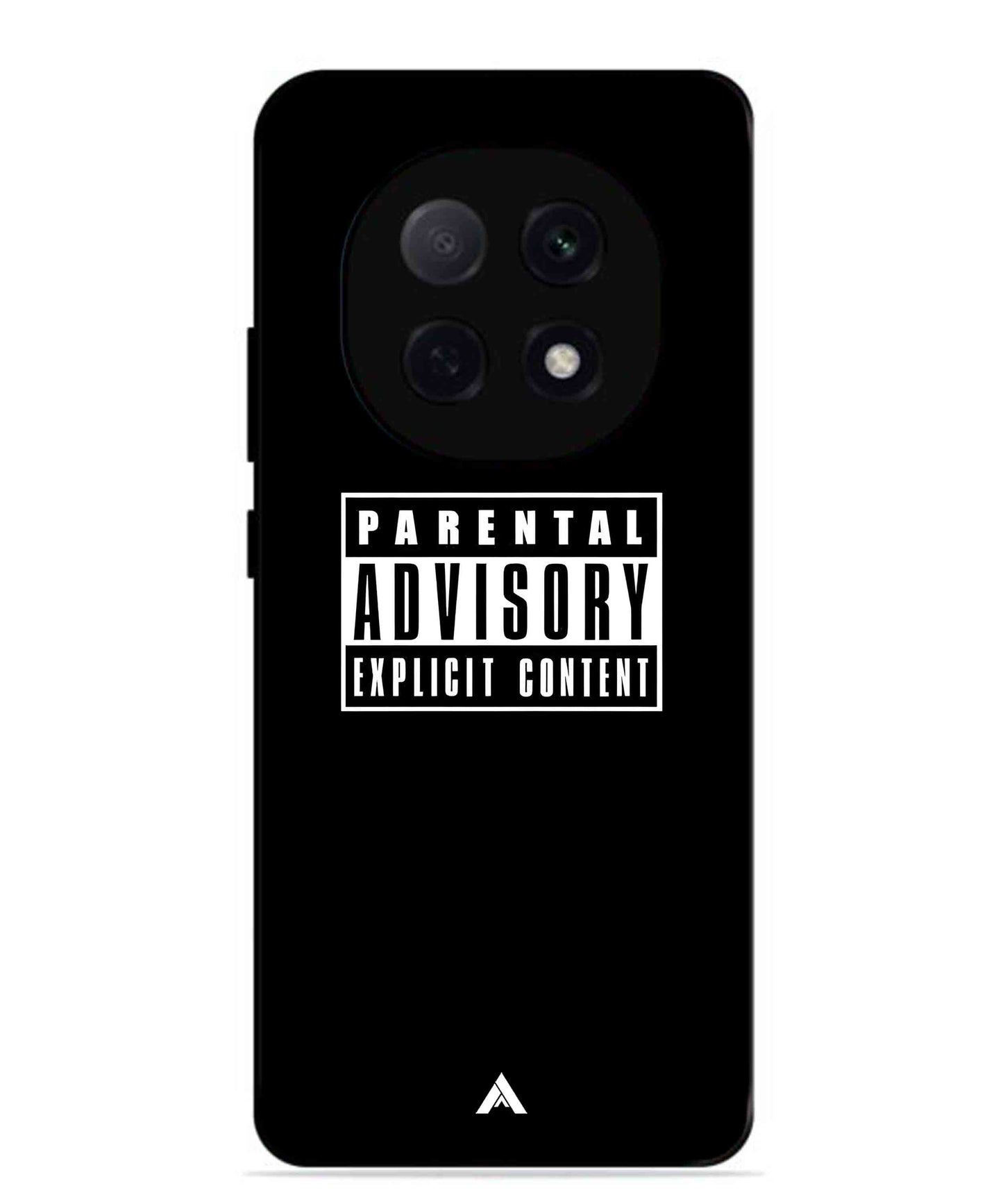 Parental Advisory Metal Back Cover Phone Case for Oppo F29 Pro