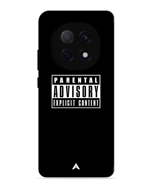 Parental Advisory Metal Back Cover Phone Case for Oppo F29 Pro