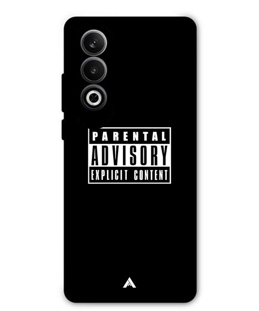 Parental Advisory Metal Back Cover Phone Case for Oppo K12