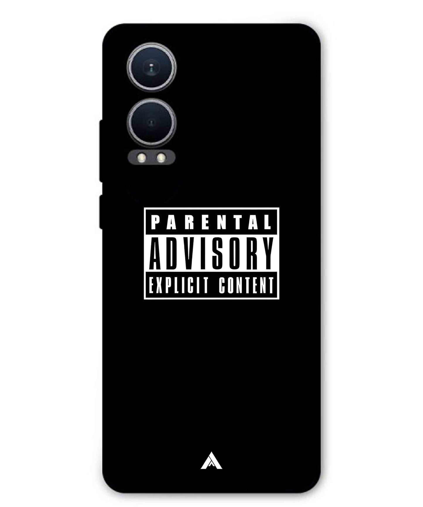 Parental Advisory Metal Back Cover Phone Case for Oppo K12x