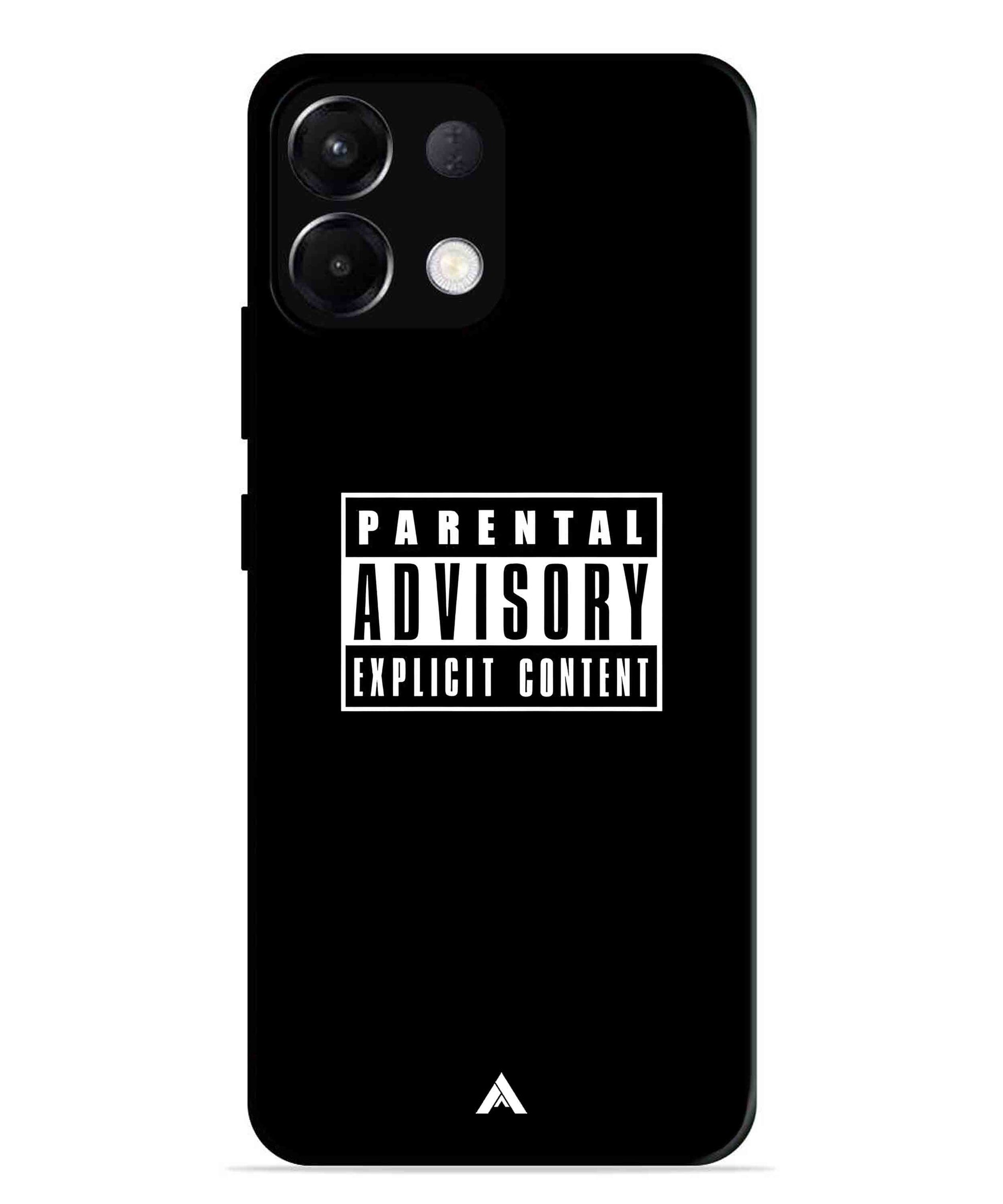 Parental Advisory Metal Back Cover Phone Case for Oppo K13