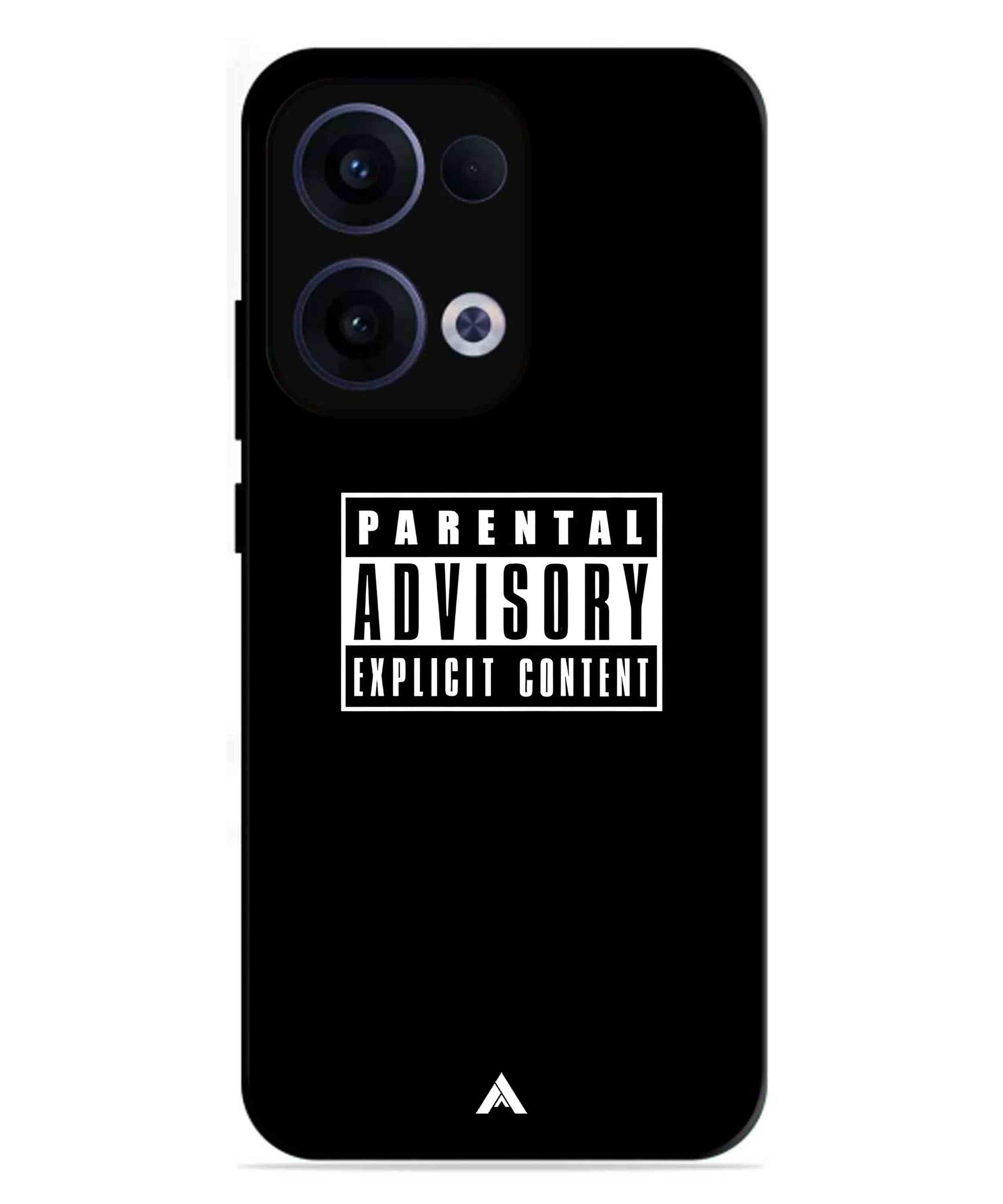 Parental Advisory Metal Back Cover Phone Case for Oppo Reno 13