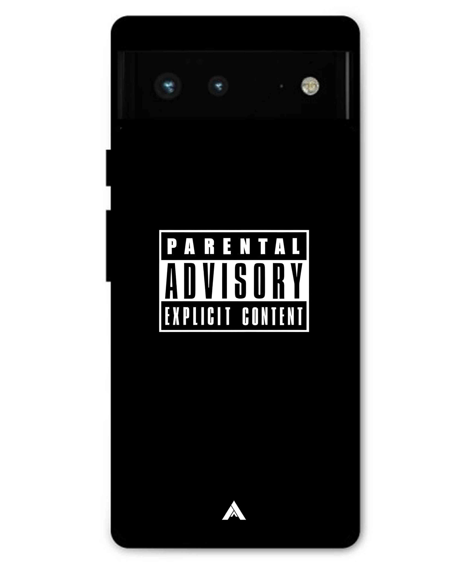 Parental Advisory Metal Back Cover Phone Case for Pixel 6A