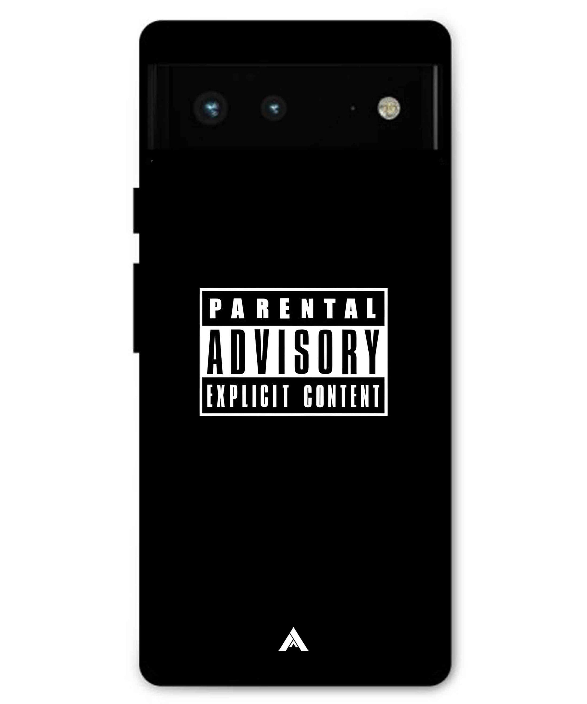 Parental Advisory Metal Back Cover Phone Case for Pixel 6 Pro
