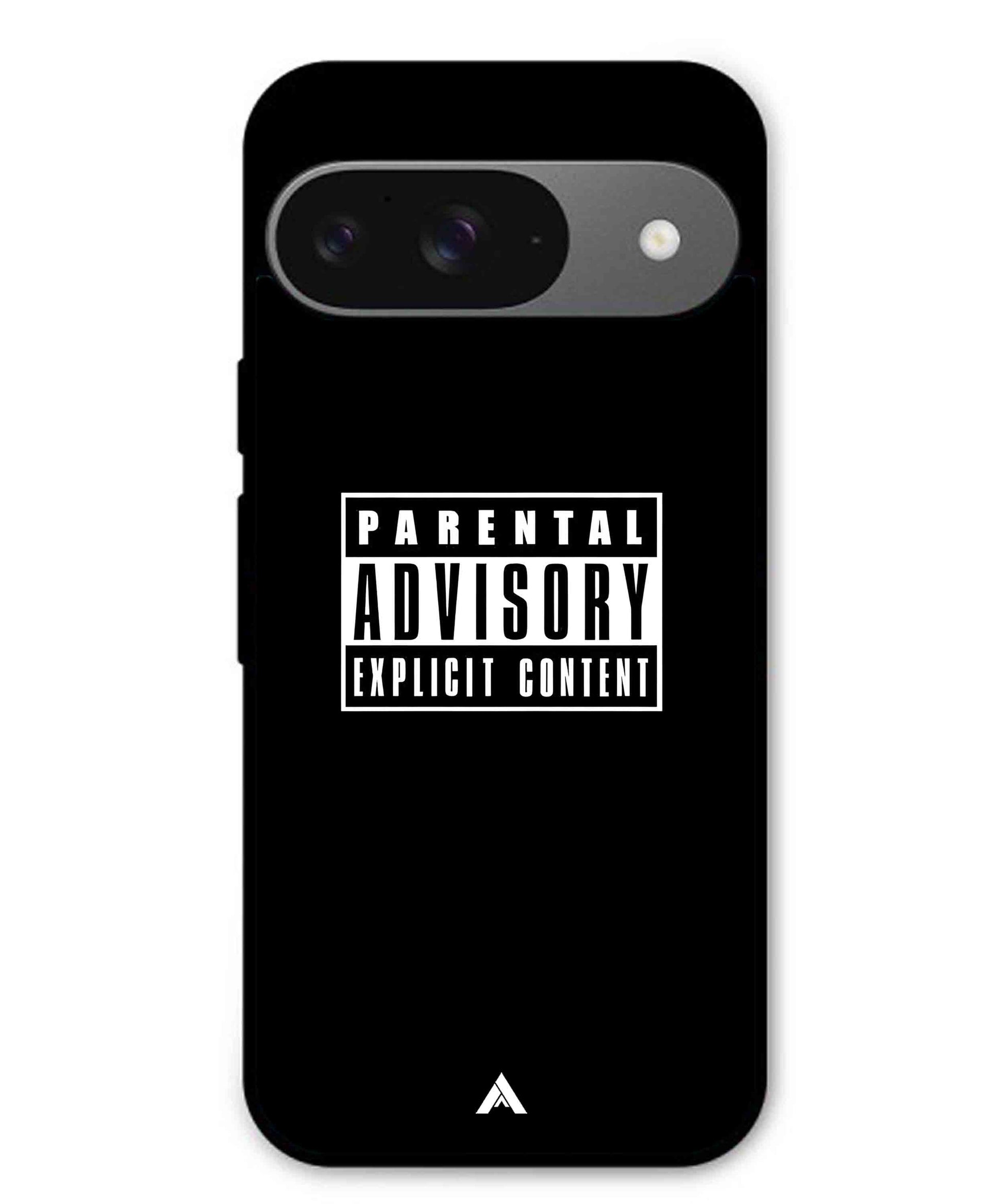 Parental Advisory Metal Back Cover Phone Case for Pixel 9