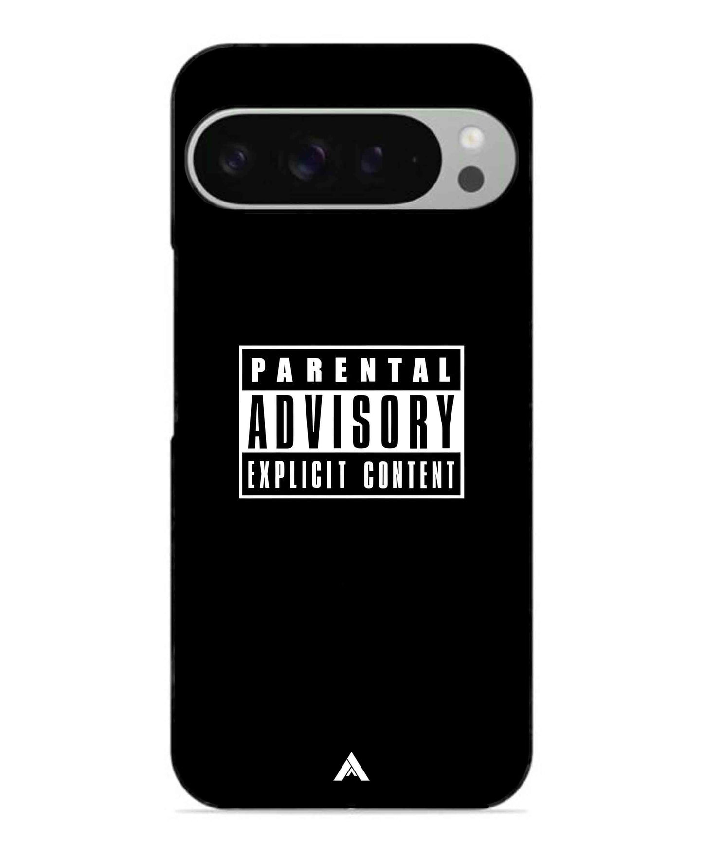 Parental Advisory Metal Back Cover Phone Case for Pixel 9 Pro XL